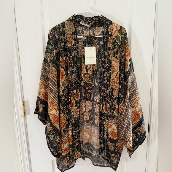 SPELL Mystic Nightfall Short Robe Kimono size M/L New with Tags - Picture 5 of 12